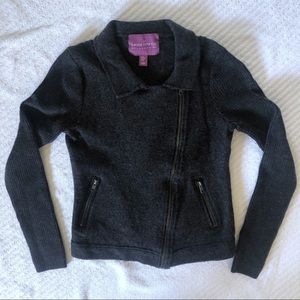 Grey Wool Sweater Jacket size XS